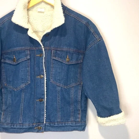 Rare DIOR Stitch & Rhinestone Fleece Denim Jacket - Picture 6 of 10